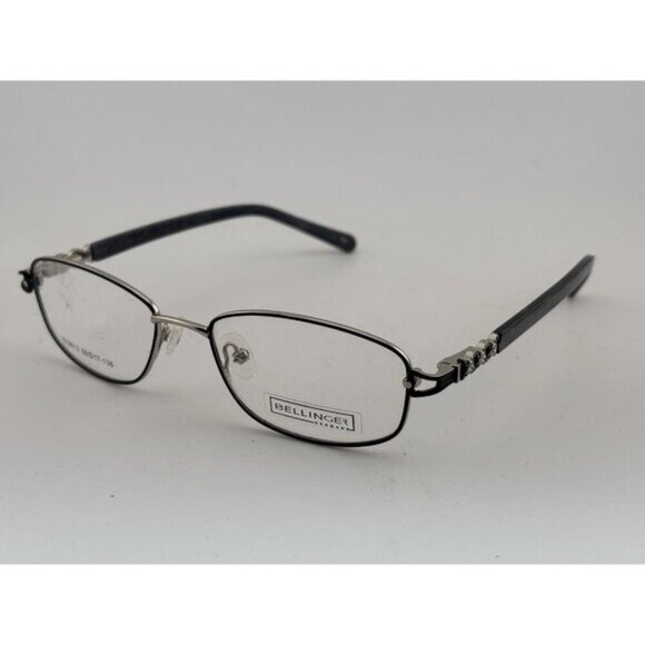 BELLINGER DENMARK TF8812 53-17-138 Black Marble Silver Bedazzled Glasses Frames - Picture 1 of 8